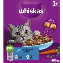 Whiskas Trocken mit Thunfisch 1+ - 800 g