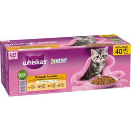 Frischebeutel 40 Pack Geflügel Auswahl Gelee Junior - 3.400 g