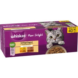 Megapack 40 x 85 g - Pure Delight 'Geflügel Ragout in Gelee' - 3.400 g