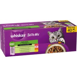 Whiskas Megapack Tasty Mix Chef's Choice, 40x85g - 3.400 g