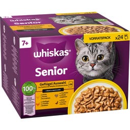 Whiskas Multipack 24x85g Fågelurval 7+ - 2.040 g