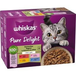 Multipack 12 x 85 g Pure Delight smíšené ragú v želé 1+ - 1.020 g