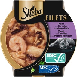 Sheba Filet Huhn & Garnelen in Sauce - 60 g