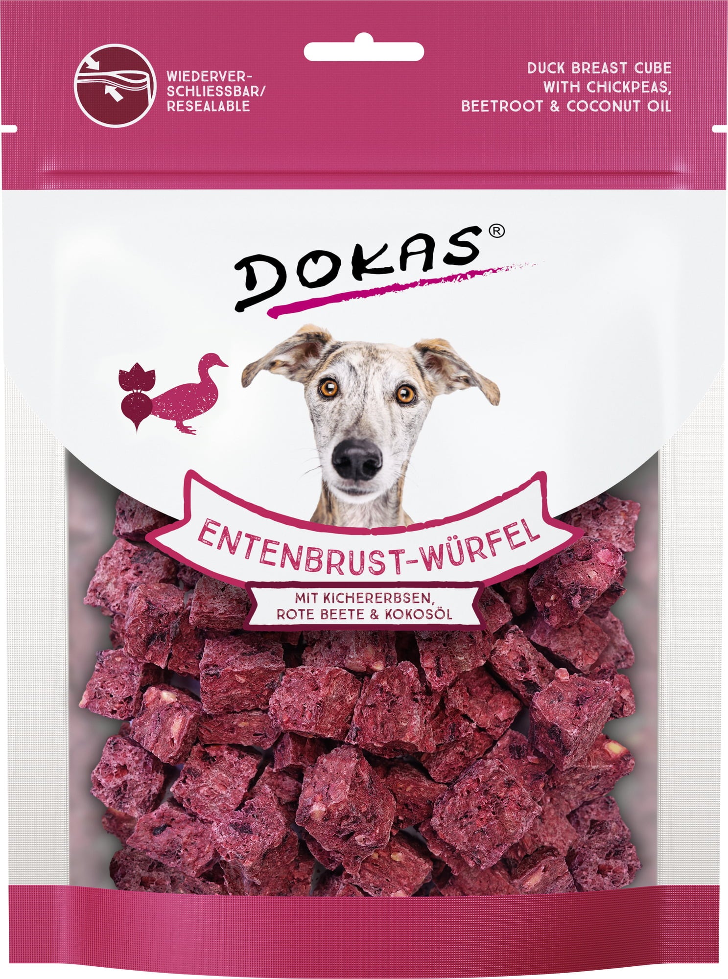 Dokas Entenbrust-Würfel mit Kichererbsen